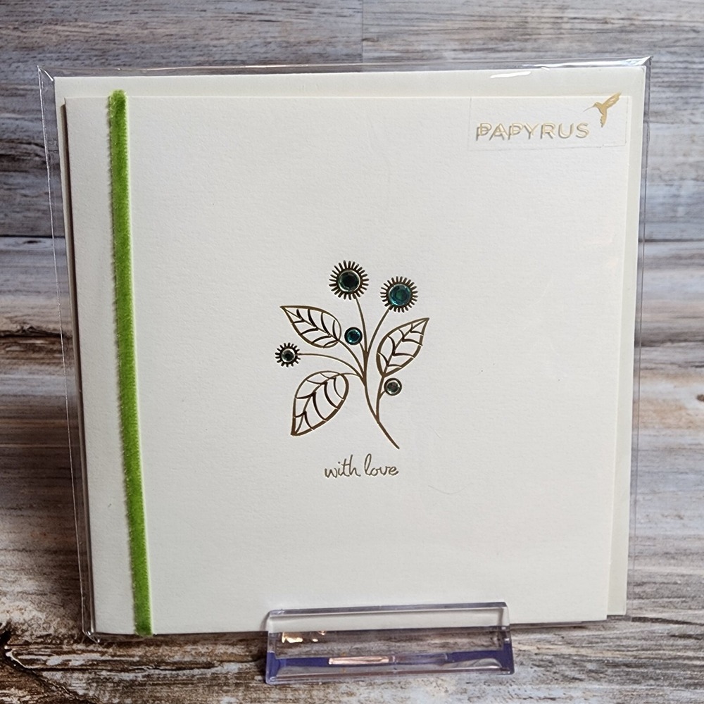 Papyrus Mother's Day Card Beaded Gorgeous Card With Ribbon Closure